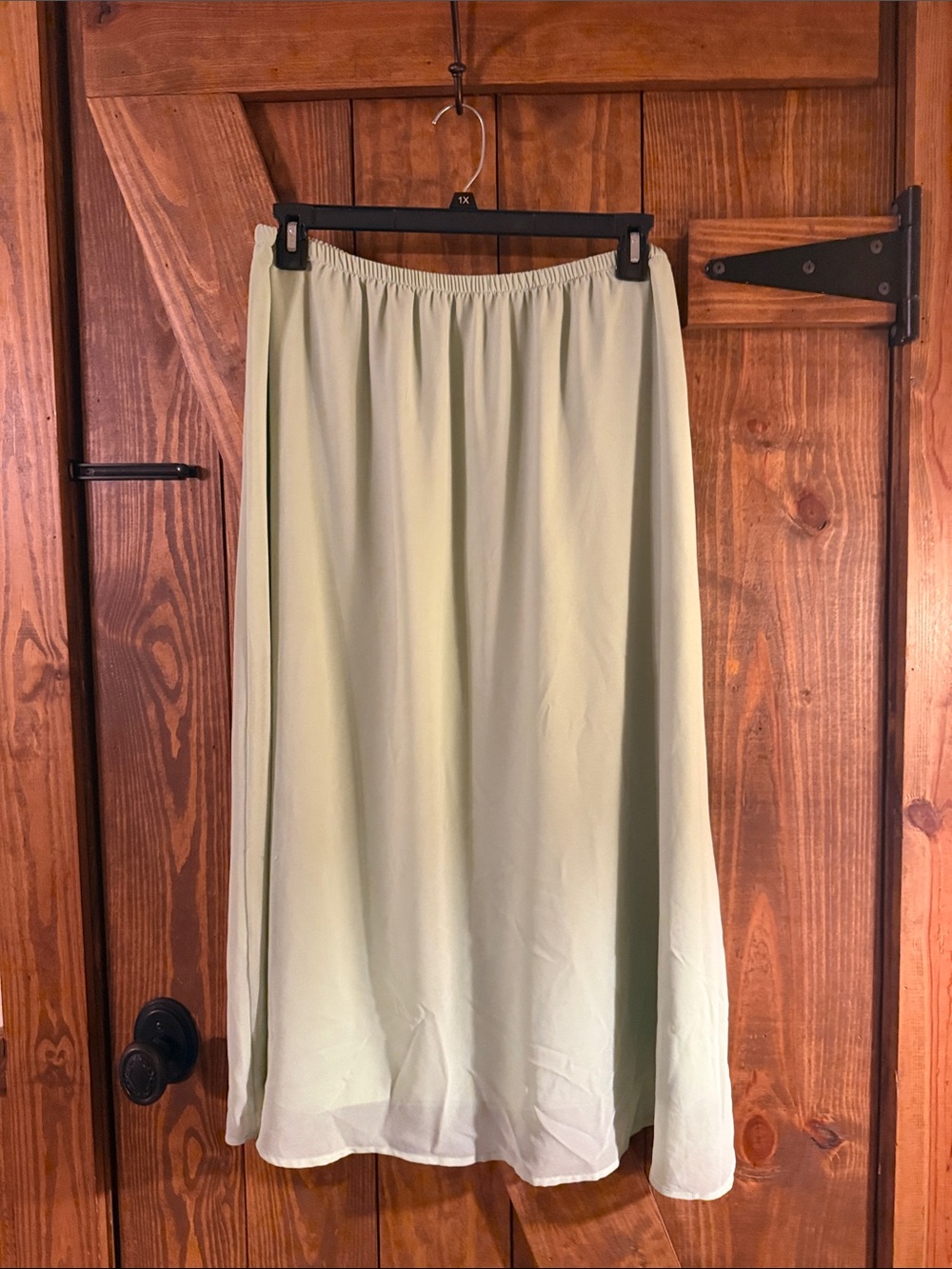 a new day Pale Green Maxi Skirt with Elastic Waist